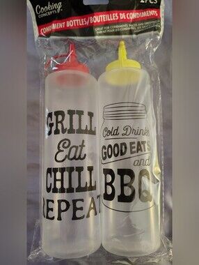 Red & Yellow Condiment Squeeze Bottle Set - 2 Pack